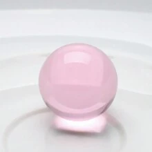 1pc 30mm Seamless Colored Glass Ball Decor, Countertop Ornament