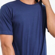 MUSICAL SINGER T-SHIRT BLOUSE 100% COTTON MESH - Màu xanh hải quân - Xem 5