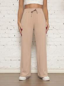 calça de moletinho grosso Feminina Calca Preto Feminina Tendencia 2024 Cos Alto calca pantalon