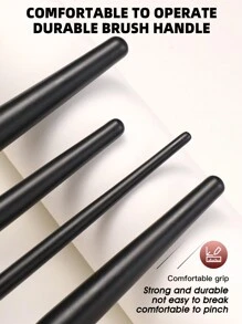 32件套化妆刷套装，包含散粉刷、轮廓刷、腮红刷、高光刷、眼影刷、眉刷、睫毛刷、眼影晕染刷等。刷毛柔软，便携易用，是旅行的理想之选，也是送给女性和女孩的绝佳礼物。该套装包含各种化妆刷，例如散粉刷、轮廓刷、腮红刷、高光刷、眼影刷、眉刷、睫毛膏刷等，是理想的化妆礼品套装。 - 黑色 - 查看 11
