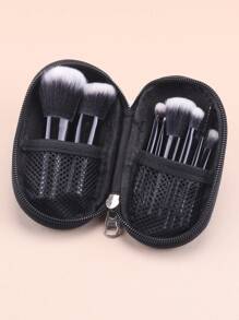 10pcs Classic Black Multifunctional Makeup Brush Set,Brush Set,Makeup Brush Kit,Make Up Brush Set,Make Up Set Complete,Makeup Brush Set,Complete Makeup Kit,Brush Kit,Brushes Makeup Set,Makeup Gift Set,Set - Black - View 4