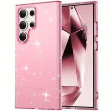 適用於三星Galaxy S23 S23 Plus S23 Ultra / S24 S24 Plus S24 Ultra閃亮美麗手機殼，精美復古防汙、防刮擦和防摔手機保護殼 - 金色 - 查看 8
