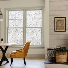 ucdfi 1 Roll Removable Glass Sticker, Self-Adhesive Vinyl 15.74 Inch X 196.85 Inch Waterproof Bathroom Door Wallpaper - Clear - View 6