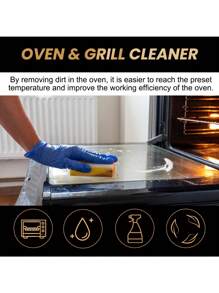 1pc Oven Rack Cleaner, 100ml Deodorizer, Degreaser For Oven And Bakeware