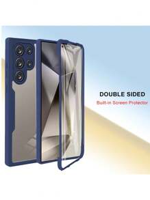 镜面苹果Iphone 16新款齐彩360度全保护防摔防撞手机壳 - 寶藍色 - 查看 8