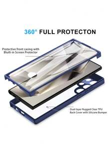 镜面苹果Iphone 16新款齐彩360度全保护防摔防撞手机壳 - 寶藍色 - 查看 2