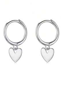 Hoop Earrings - 銀色 - 查看 4