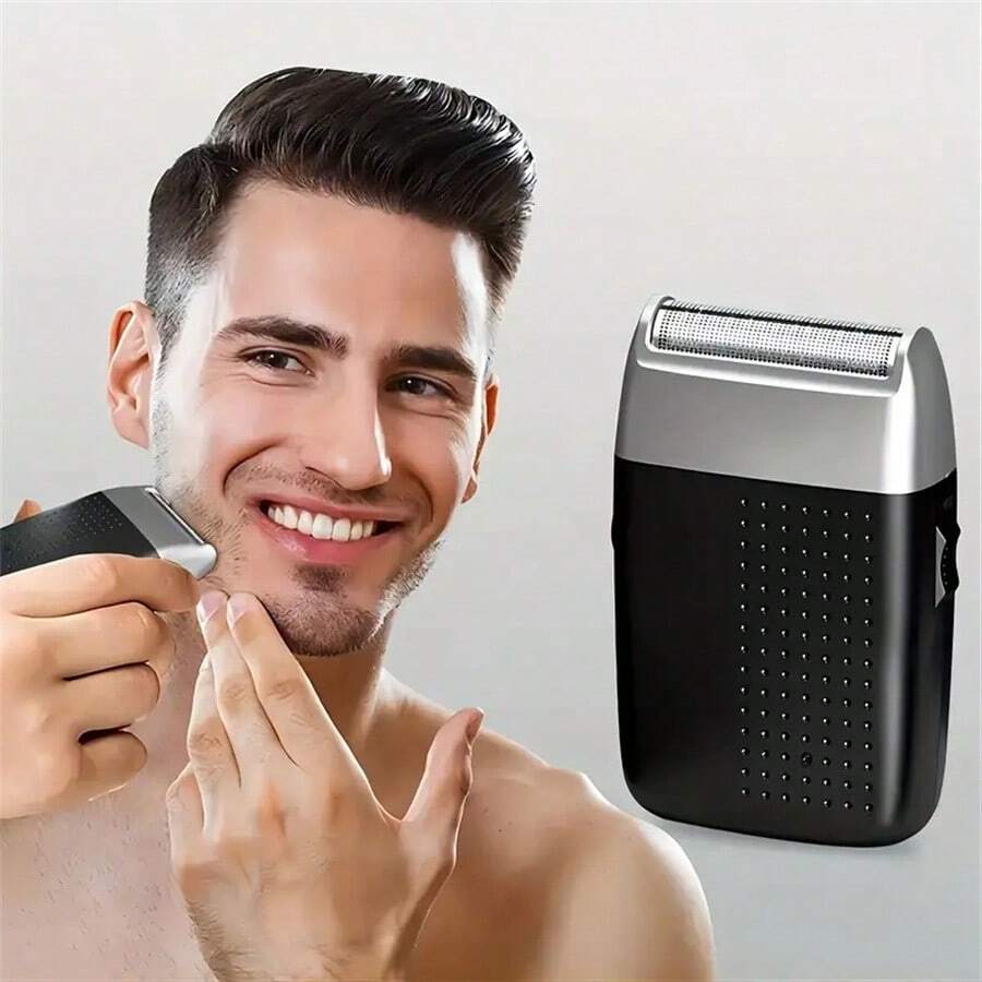 Hoja Eléctrica Y Afeitadora Calva Para Hombres, Cuchilla Con Afeitado De Barba Recargable - maquinilla de afeitar - Ver 1