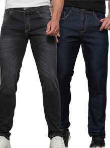 Men Jeans - 彩色 - 查看 1