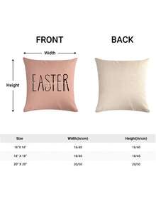 4 cái/bộ lễ Phục sinh Con thỏ , Trứng Phục Sinh , Củ cà rốt , Rổ Mẫu Trang trí Vỏ gối Không có Gối Đã từng trang trí Gia đình Sofa - Màu tím - Xem 6
