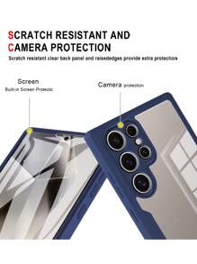 镜面苹果Iphone 16新款齐彩360度全保护防摔防撞手机壳 - 寶藍色 - 查看 6