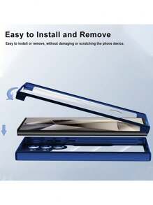 镜面苹果Iphone 16新款齐彩360度全保护防摔防撞手机壳 - 寶藍色 - 查看 4