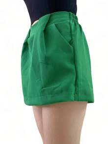 Young Girls Shorts - 綠色 - 查看 3