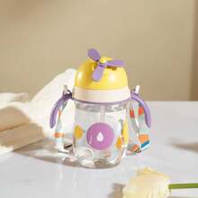 Sippy Cup Baby & Children's Drinking Cup With Straw And Handle, Suitable For 1-3 Year Old - Purple - View 2