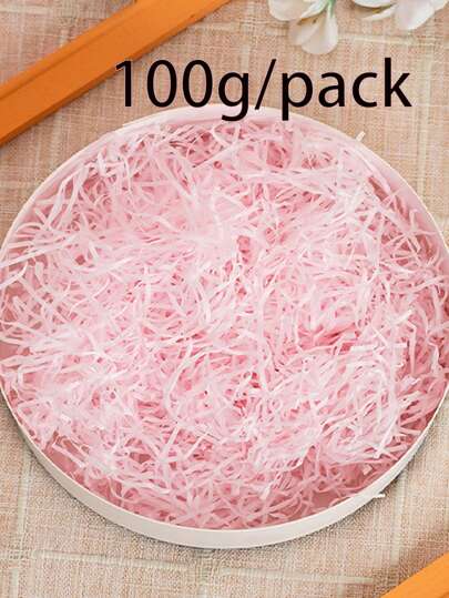 100g Craft Shredded Tissue Paper Filler Gift Box Accessories Materials For Decorating Hampers, Gift Boxes, Fruit Baskets, Etc.