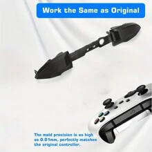 DALUHE Replacement Lb Rb Bumper Button For X-Box Series X Controller,Replacement Bumper & Thumbsticks For Box Series X Controller,LB RB Buttons & Joysticks Replacement Parts For X-Box Series X Controller - Black - View 8