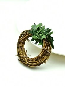 20pcs/12pcs/8pcs/6pcs/4pcs/2pcs Artificial Vine Napkin Rings - Green - View 5