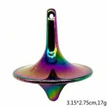 2 Piezas De Trompo De Metal De Colores Aleatorios, Juguete De Descompresión, Buen Regalo, Ejercita La Flexibilidad De Los Dedos - Color aleatorio - Ver 7