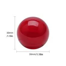 1pc 30mm Seamless Colored Glass Ball Decor, Countertop Ornament