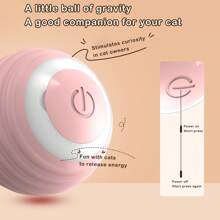 1 Miếng Thú cưng Thông minh Cán Trái bóng Đồ chơi , Có thể sạc lại , Tự động giác quan Đối với Mèo Chơi - Màu xanh lam - Xem 4