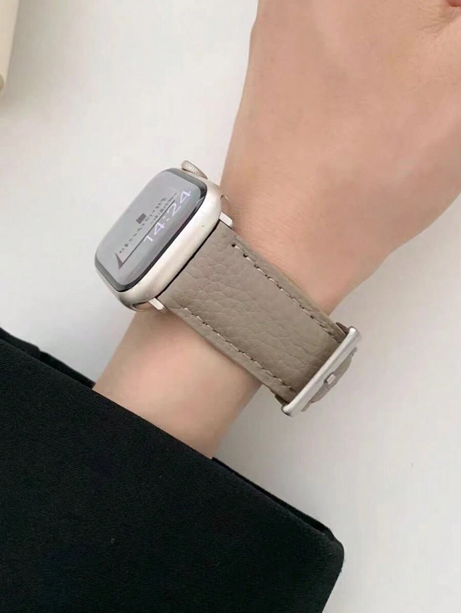 1 dây đeo Apple Watch bằng da thật Unisex Tương thích với Apple Watch, Dây đeo Apple Watch Tương thích với 38/40/41/42/44/45/49mm Ultra/Se/9/8/7/6/5/4/3/2/ 1 - 42mm/44mm/45mm/49mm - Xem 1