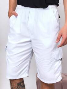 Men Shorts - 白色 - 查看 1