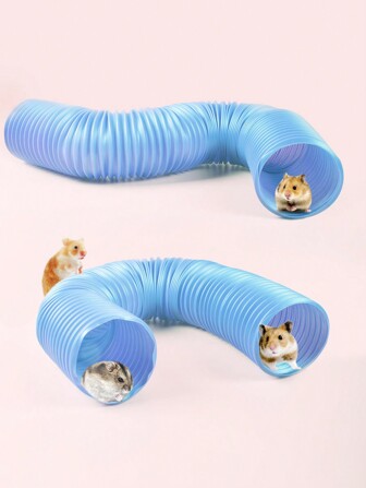 1pc Expandable Plastic Tunnel For Hamsters And Guinea Pigs