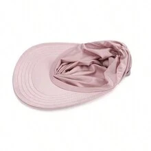 1pc Women's Solid Color Outdoor Sports Anti-Uv Sun Hat, Spring, Summer, Autumn, Cute Sunscreen Cap