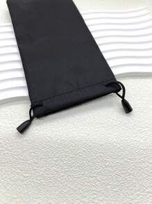 10 Piezas Bolsas Para Gafas Negras Con Cordón, Bolsas Multiusos De Limpieza De Anteojos De Microfibra Con Tela De Limpieza De Anteojos