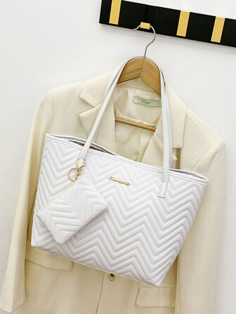 1套黑色PU女包套裝 - 女士手提包，多功能肩袋，時尚適合日常使用，約會或禮物，學生背包套裝，便攜，經典休閒商務，適用於青少年女孩、女性大學生、白領人士，適用於辦公室、小學等，完美