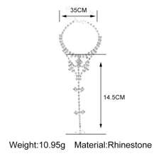 Phong cách Bohemian Hàng mới đến Pha lê Tua Sau đó Chuỗi Chân Đồ trang sức , Châu Âu và Châu Mỹ Phổ biến nhất Của phụ nữ bờ biển Cô dâu vòng chân - Bạc - Xem 4