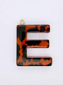 2 Miếng Rỉ sét Nâu Đầy màu sắc Giọt nước Polyresin Hình chữ cái Phụ kiện trang sức DIY , Móc chìa khóa , Quần áo Đồ trang trí Chất liệu - Rỉ Nâu - Xem 7