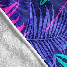 1片植物圖案沙灘浴巾,夏季包裹毛巾,超細纖維沙灘巾,運動毛巾,防砂,快乾,柔軟且吸濕,泳池毛巾,游泳毛巾,夏季、沙灘、游泳池、運動、瑜伽、遠足、沐浴、旅行適用,適合兒童、孩童、男女、女孩、男孩使用 - 彩色 - 查看 4