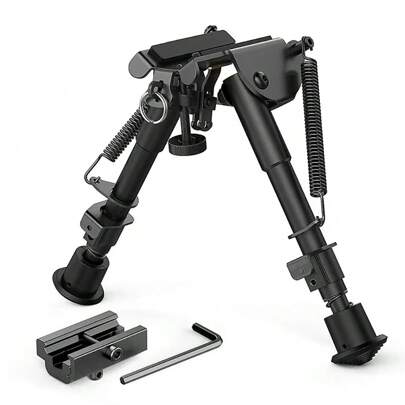 6-9 Inch Bipod With Adjustable Height Positions, Suitable For 20mm Picatinny Rails