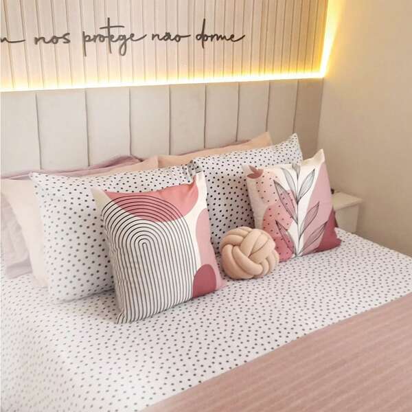 Cabeceira Modulada Estofada Cama de Casal Solteiro 1 Placa 20x40cm