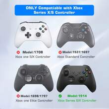 DALUHE Replacement Lb Rb Bumper Button For X-Box Series X Controller,Replacement Bumper & Thumbsticks For Box Series X Controller,LB RB Buttons & Joysticks Replacement Parts For X-Box Series X Controller - Black - View 5