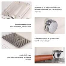 Gemilai Cafetera Portátil Semiautomática Crm-3017 1100 W - Beis - Ver 9