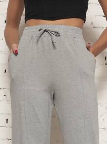 Women Pants - 灰色 - 查看 3