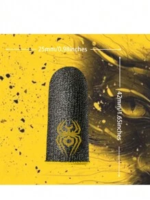 1 对银纤维指套带龙拇指套手指无缝触摸屏防汗透气手指套，厨房，浴室，家居，家居供应商 - 白色 - 查看 3