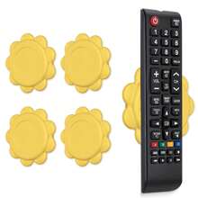 Magnetic Remote Control Holder - 2/4/6 Pcs Black Set For TV, Fan, And Air Conditioner Remotes - Wall Mount With Self-Adhesive Back For Easy Installation And With Our Powerful And Sleek Magnetic Holders - Yellow - View 1