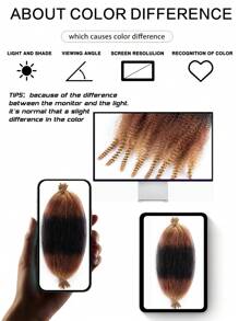 1/3Packs Springy Afro Twist Hair 1B/30/27 Ombre Marley Braiding Hair, Ombre Kinky Twist Hair For Braiding, Marley Twist Braiding Hair - Multicolor - View 9