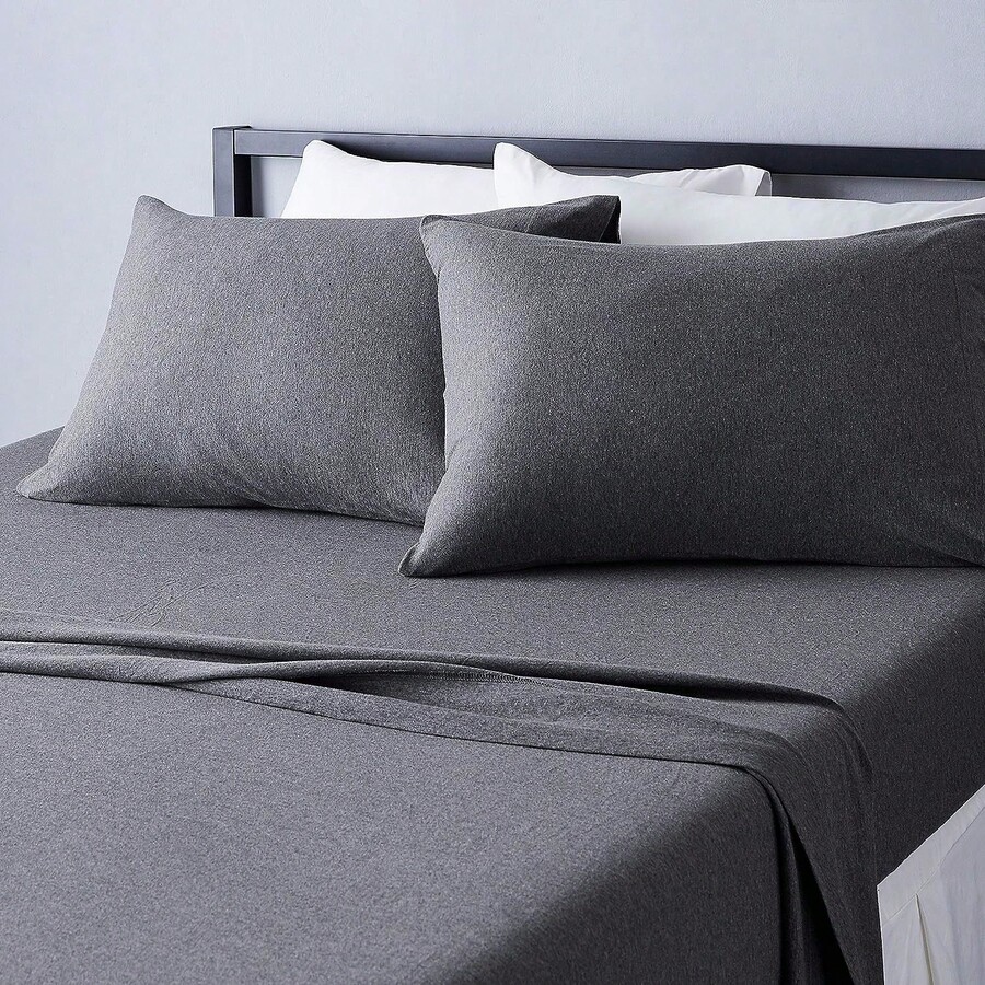 Cotton Jersey 4Piece Bed Sheet Set, King SHEIN South Africa