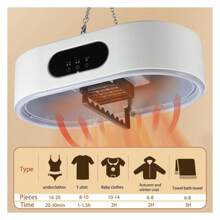 YONGSTYLE Portable Clothes Dryer, Mini Electric Dryer Machine Laundry Drying Clothes Laundry Dryer For Apartments, Travel, Dorm, RV, Home Small Foldable Dryers For Clothes Underwear - Multicolor - View 2