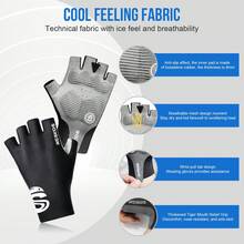 Cycling Gloves Light Weight Mountain Bike Gloves Non-Slip Fingerless Design In Workout Motorcycle Gym Outdoor - Multicolor - View 3