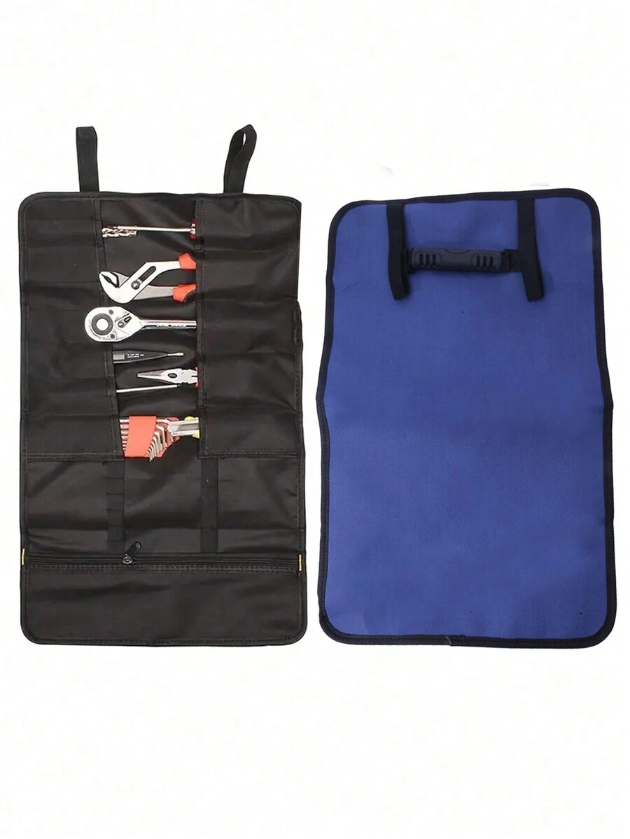 Chef Knife Bag Roll Bag Carry Case Bag Kitchen Portable Storage Pouch Roll Multi-Purpose Tools Bag - Blue - View 1