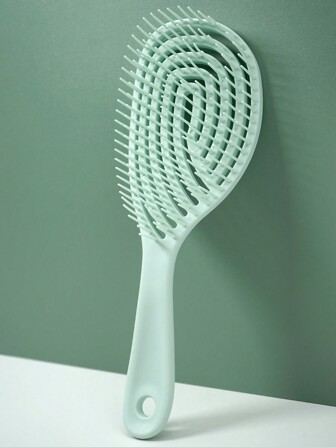 1 把镂空顺发梳，顺发刷，快速吹干，符合人体工学，耐热弹性梳齿，轻松梳开打结，不卡发，适用于柔顺直发和卷发护理，女孩礼物（绿色），发刷，梳子，美发工具，美发产品及配件，适用于理发店、美容院、返校季、旅行度假等场合，女士必备，发刷，顺发刷，理发师，发型，美发，发刷，梳子套装，梳子，卷发梳，顺发刷，女士发刷，理发店，美发设备