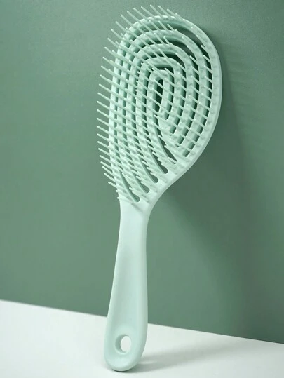 1 Pieza Peine Hueco Desenredante, Cepillo Desenredante, Secado Rápido, Ergonómico, Dientes Flexibles al Calor, Desenreda Nudos Sin Enganches, Peine para Cabello Suave, Liso y Rizado, Regalo para Niña (Verde), Cepillo de Pelo, Peine, Herramientas para el Cabello, Productos y Accesorios para el Cabello para Peluquería, Salón de Belleza, Vuelta al Colegio, Artículos Esenciales de Viaje, Para Mujeres, Cepillo de Pelo, Cepillo Desenredante, Barbero, Peinado, Peluquería, Cepillo de Pelo, Juego de Cepillos de Pelo, Peine de Pelo, Peine para Rizos, Cepillo Desenredante, Cepillo de Pelo para Mujeres, Barbería, Equipo de Peluquería