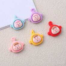 10入組卡通寶寶造形樹脂擺飾diy工藝,可用於製作黏土、手機殼、髮夾、珠寶等造型材料 - 混色 - 查看 7