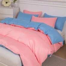 3 cái/bộ Phong cách hiện đại Hình hộp chữ nhật Hình dạng mềm mại ấm cúng Chất rắn Đã chải Vỏ chăn Duvet Và Vỏ gối Bộ , Chống bụi , Bốn , Máy giặt được , Thích hợp Đối với Phòng ngủ/nhà Sử dụng ( Không Bao gồm Chăn bông , Trang tính , Gối Cốt lõi ) - Nhiều màu - Xem 5