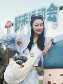 Zeze 小型/中型貓狗攜帶袋,適用於15磅以下的小貓狗,貓袋舒適舒適,白色貓袋寵物攜帶袋,適用於美容,獸醫,車旅行等 - 彩色 - 查看 4